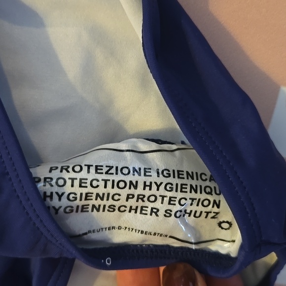 Blue Ruffled Tankini Set XL - Picture 3 of 5